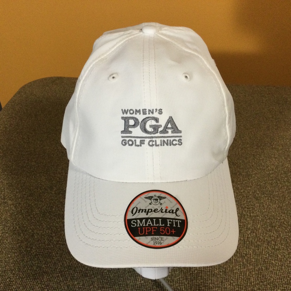 NWT Imperial Small Fit Women’s Hat Adjustable White PGA Golf